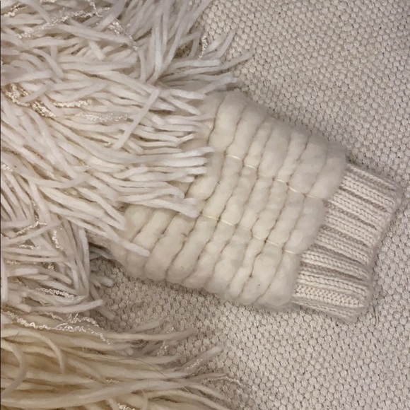 Adam Lippes Wool Shag Cardigan Jacket in Cream fits like a Med - Picture 12 of 14